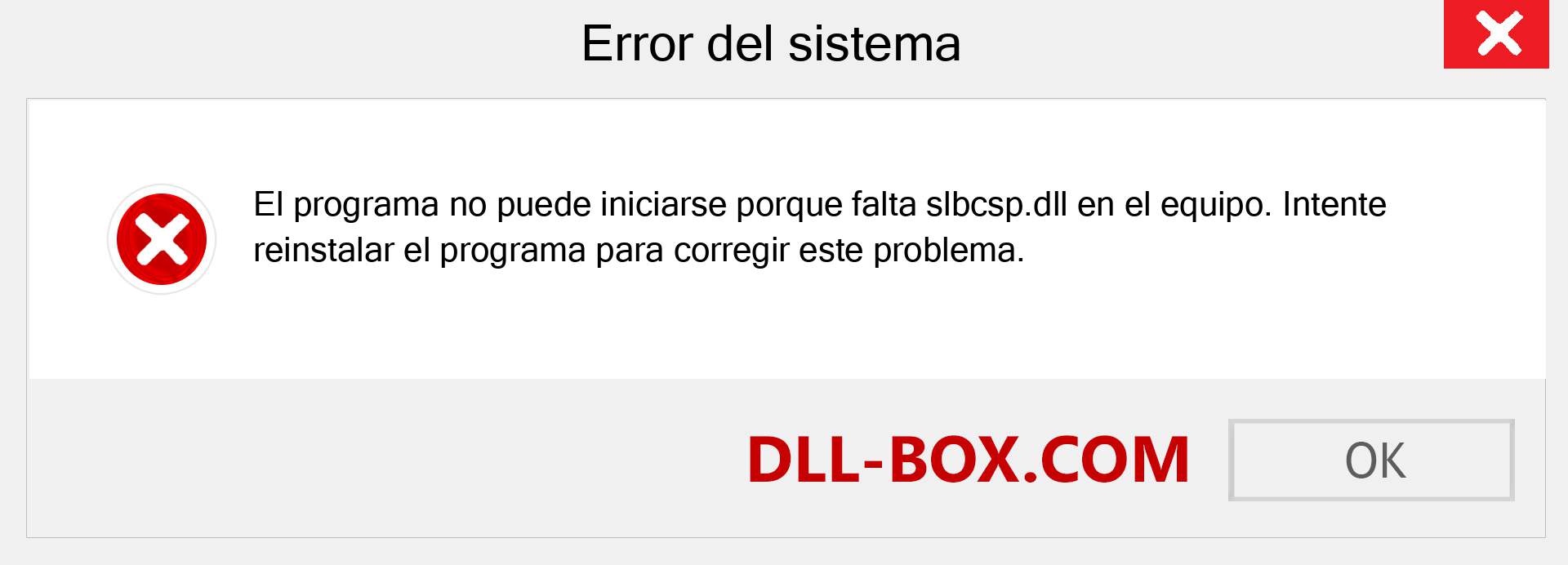 ¿Falta el archivo slbcsp.dll ?. Descargar para Windows 7, 8, 10 - Corregir slbcsp dll Missing Error en Windows, fotos, imágenes