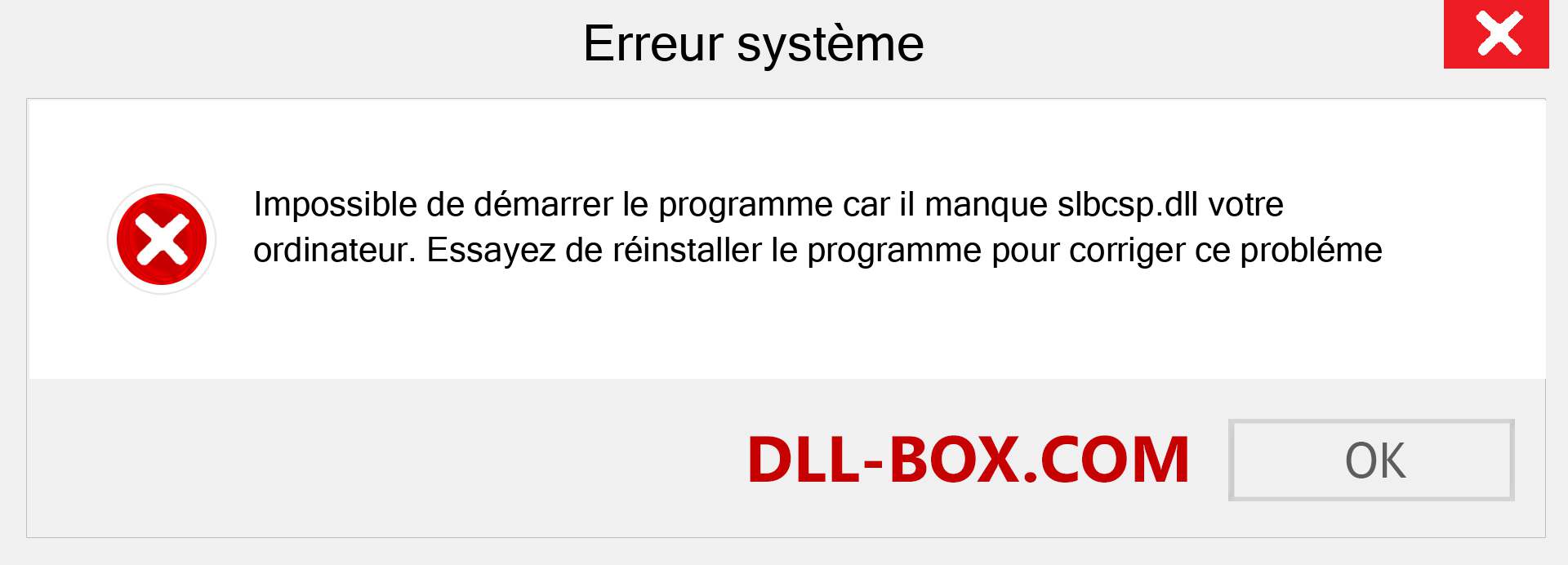 Le fichier slbcsp.dll est manquant ?. Télécharger pour Windows 7, 8, 10 - Correction de l'erreur manquante slbcsp dll sur Windows, photos, images